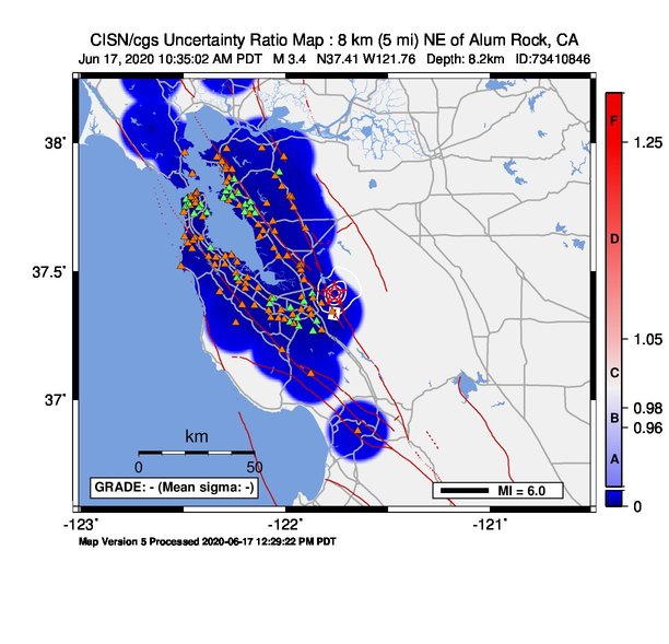 CISN/cgs ShakeMap: Products Available for Download